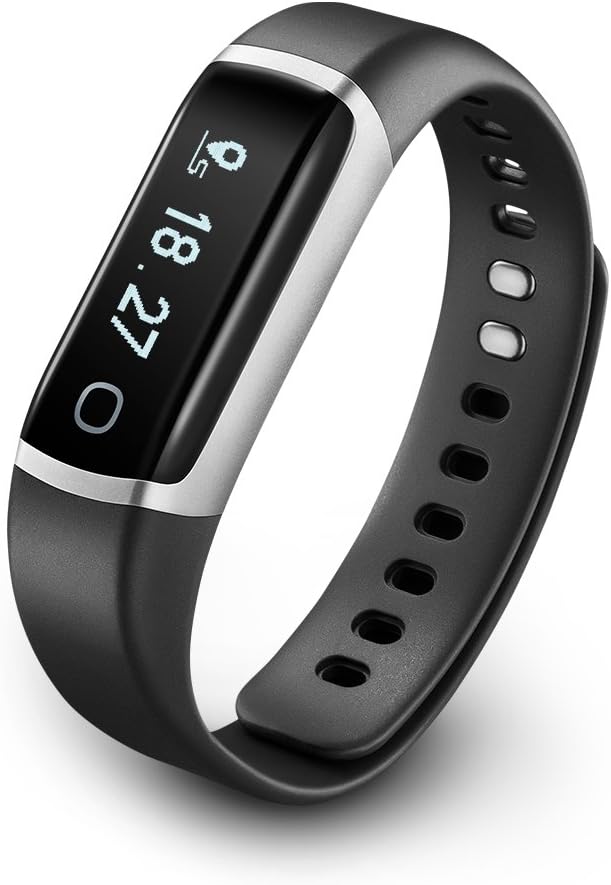 TicBand, Fitness Tracker, 24/7 Activity Tracking with Heart Rate Monitor, Automatic Sleep Tracking (Gray)
