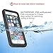iPhone 7 Waterproof Case, FitTek IP68 Certificated (10ft/3m) Underwater, DustProof, SnowProof, Shockproof Case with Touched Transparent Screen Protector Protective Cover for iPhone 7 - 4.7inch(Black)