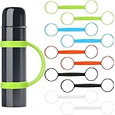 Vertintong 10 Pcs Water Bottle Carrier Grip Portable Silicone Band Holder Strap Handheld Water Bottle Handle Strap for Summer Outdoor Bike Gym Running Jogging Sport Accessories