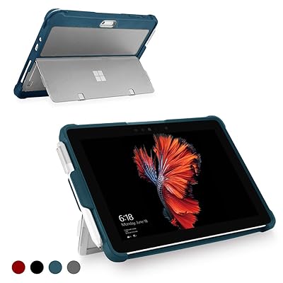 Youtec for Surface Go Case, Surface Go 2 Case, Shockproof Rugged Protective Cover with Pen Holder Compatible with Type Cover Keyboard for Microsoft Surface Go 2 2020/ Surface Go 2018 10-Inch(Blue)