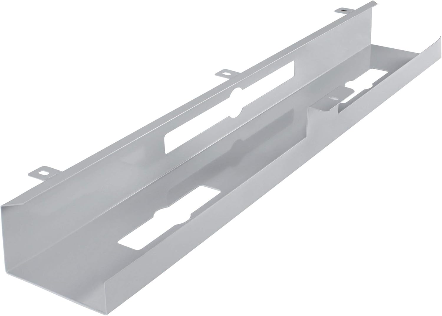 KadimaDesign Cable duct desk 80x7x13 cm under table cable guide silver