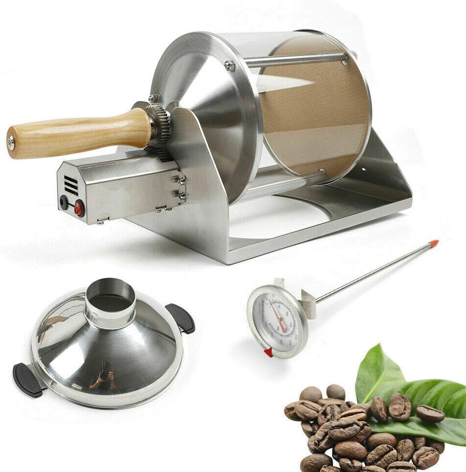 Household Gas Bean Roaster, Coffee Roasting Machine Gas Burner Bean Roaster Set for Home Kitchen Tea Roasters On Stove Grams Transparent Using Kit Micro Batch