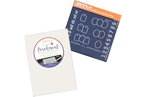 CLARITYSTAMP Groovi A6 Square Inset & A5 Parchment (Pack of 20)