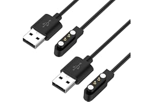 FitTurn Charging Cable Compatible for HidrateSpark PRO Smartest Water Bottle Chargers, Replacement USB Charger Cable Dock for Hidrate Spark PRO Stainless Steel Smart Bottle Accessories (Black+Black)