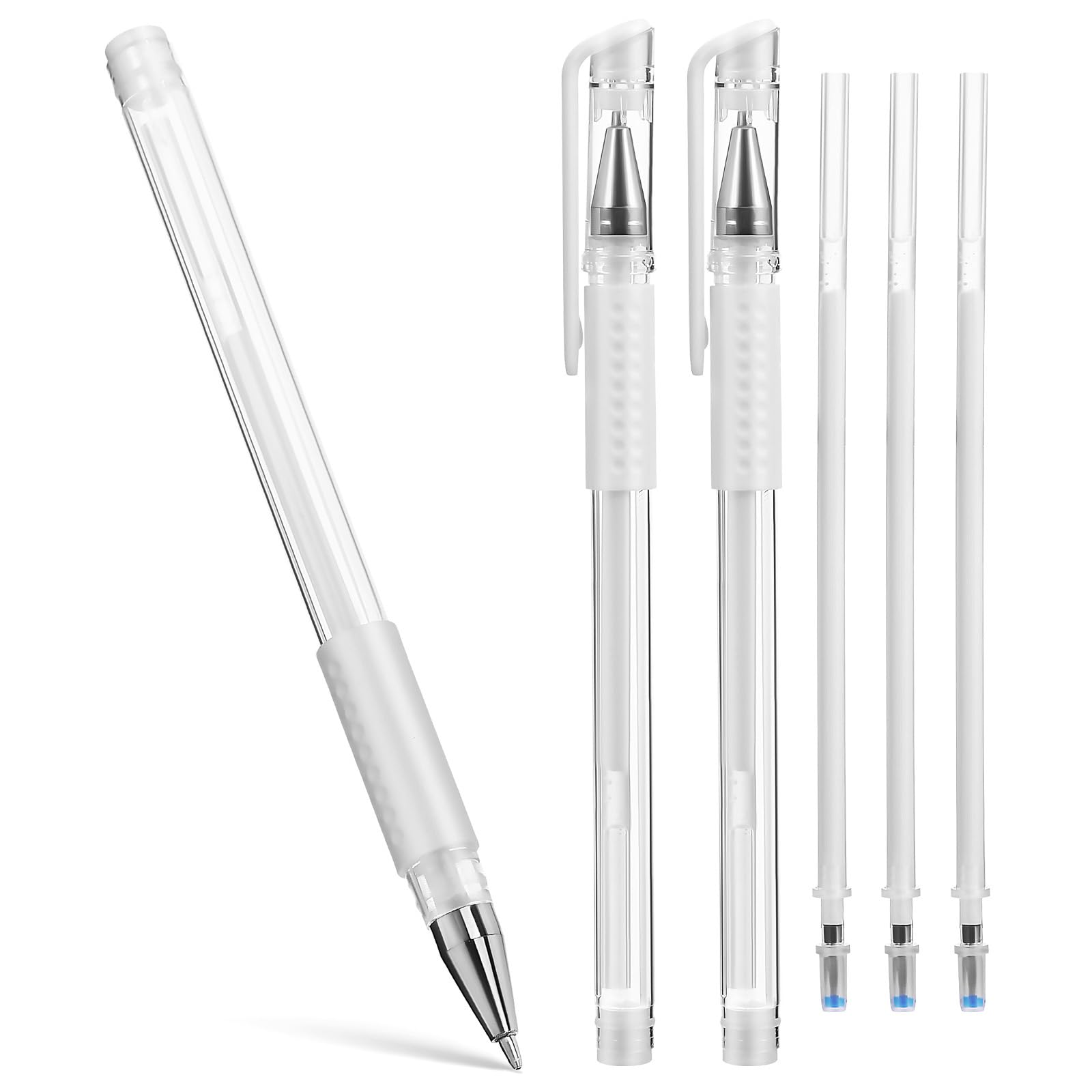 Healeved 3Pcs White Brow Mapping Pen with 3 Refills, Waterproof Eyebrow Microblading Eyebrow Pen, Tattoo Marker Tools for Positioning