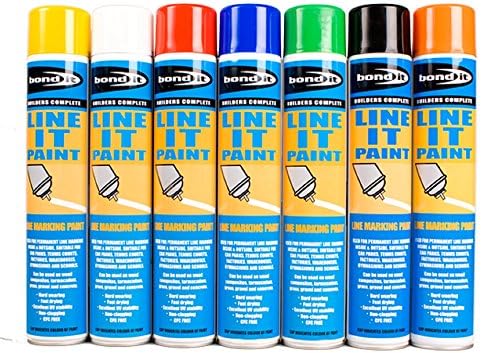 Line Marking Marker Paint Aerosol Spray Car Park Road Field Warehouse 750ml Can (ORANGE)