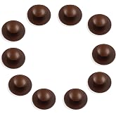 Moicstiy 20 Pcs Self-Adhesive Dresser Knob, Coffee | Instant Adhesive, Cabinet Handle Pull, Mini Self-Stick Knob, For Sliding Door Windows Wardrobes Drawer