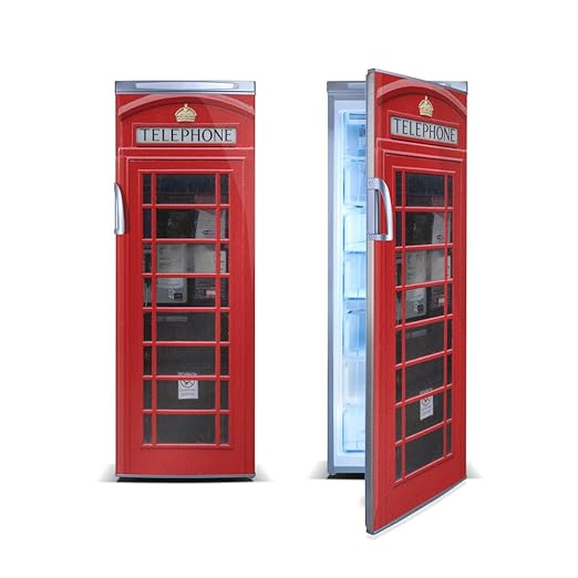 FridgeWrap: British Red Telephone Box Pegatina/Vinilo Decorativo ...