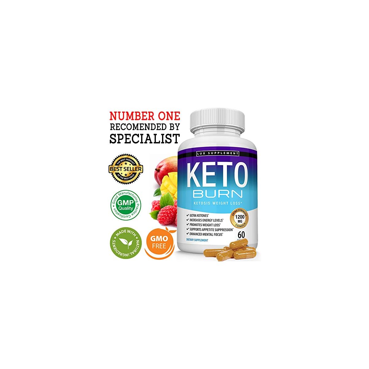 Keto Burn Pills Ketosis Weight Loss 1200 Mg Ultra Advanced Natural