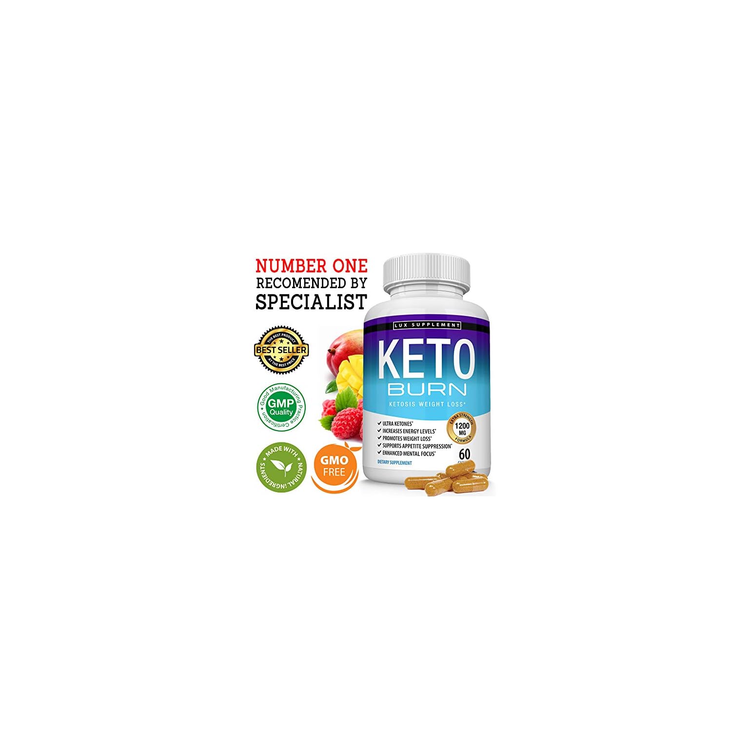 Keto Burn Pills Ketosis Weight Loss 1200 Mg Ultra Advanced Natural