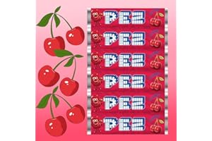 V RIVER FINN Pez Candy Refill Rolls, (25 Count) Choose Your Favorite Flavor! (Cherry)