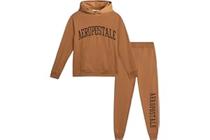 AEROPOSTALE Boys Sweatsuit Set - 2 Piece Pullover Fleece Hoodies and Boys Sweatpants Kids Youth Activewear Set (8-16)