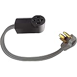 Old Style Dryer 10-30P 3-Pin Male 220/250V Plug To New Style Dryer 14-30R 220/250V 4-Prong Female Receptacle Socket Outlet Ad