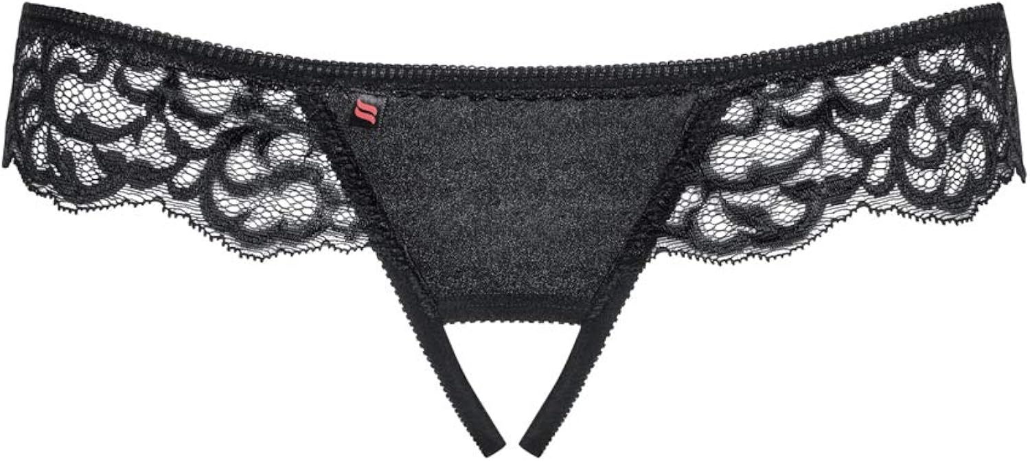 Obsessive Women's BRAGUITA CON APERTURA LALUNA Panties, Black (Black), Estandar EX16313