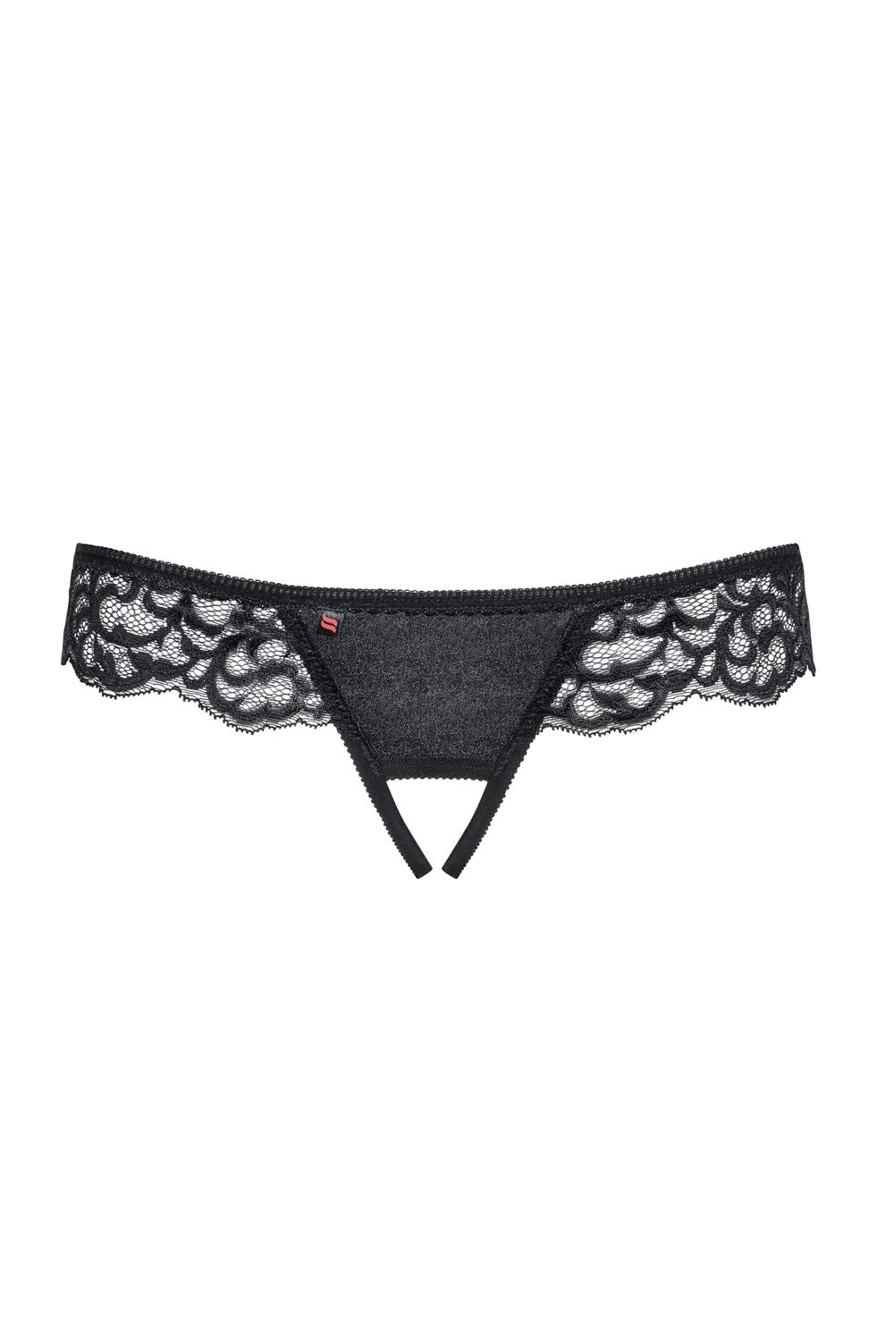 Obsessive Women's BRAGUITA CON APERTURA LALUNA Panties, Black (Black), Estandar EX16313
