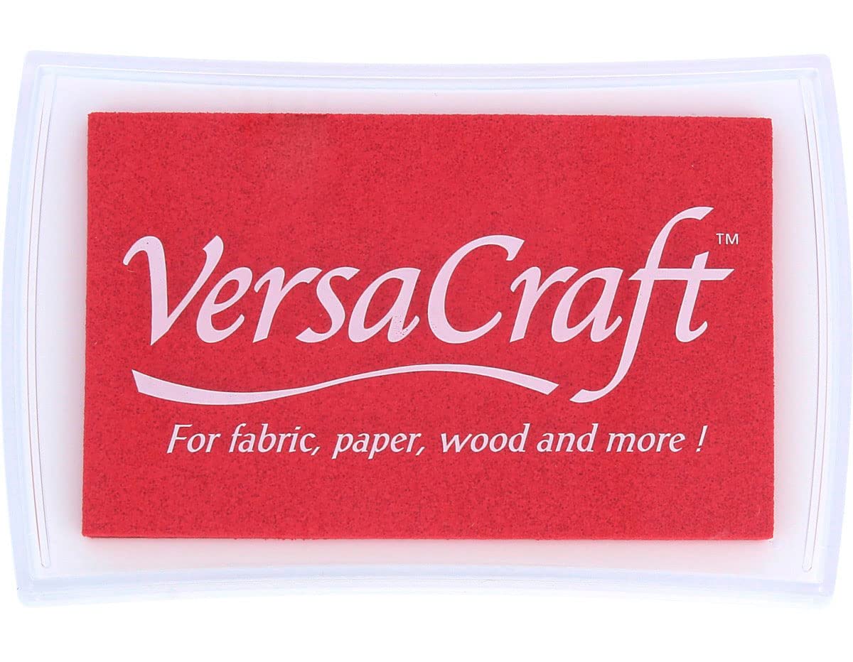 Tsukineko Versacraft Ink Pad, Poppy Red, 30 ml