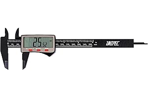 UNIPEC 6″ Digital Caliper – Large LCD, Metric/Imperial/Fraction, 0.0005 in / 0.01 mm, 4-Mode Measure (Outside/Inside/Depth/Step), Hard Case