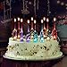LOGUIDE Number Birthday Cake Candle Set - Color Changing LED Candle Celebration Candlestick 0-9 Molded Number Candles Birthday Decoration(Number 1)