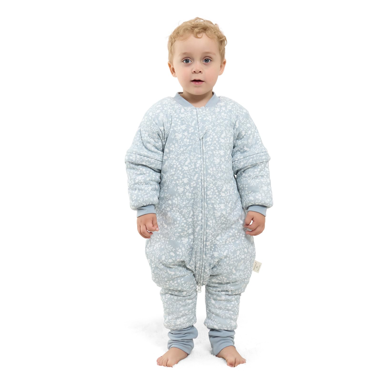 Mosebears Baby Sleeping Bag, 2.5 TOG baby sleep sack with Legs,Warmly Lined Winter Sleeping Bag with Removable Sleeves(Rabbit,3-4 Years(baby height 95-105cm)) — image 1