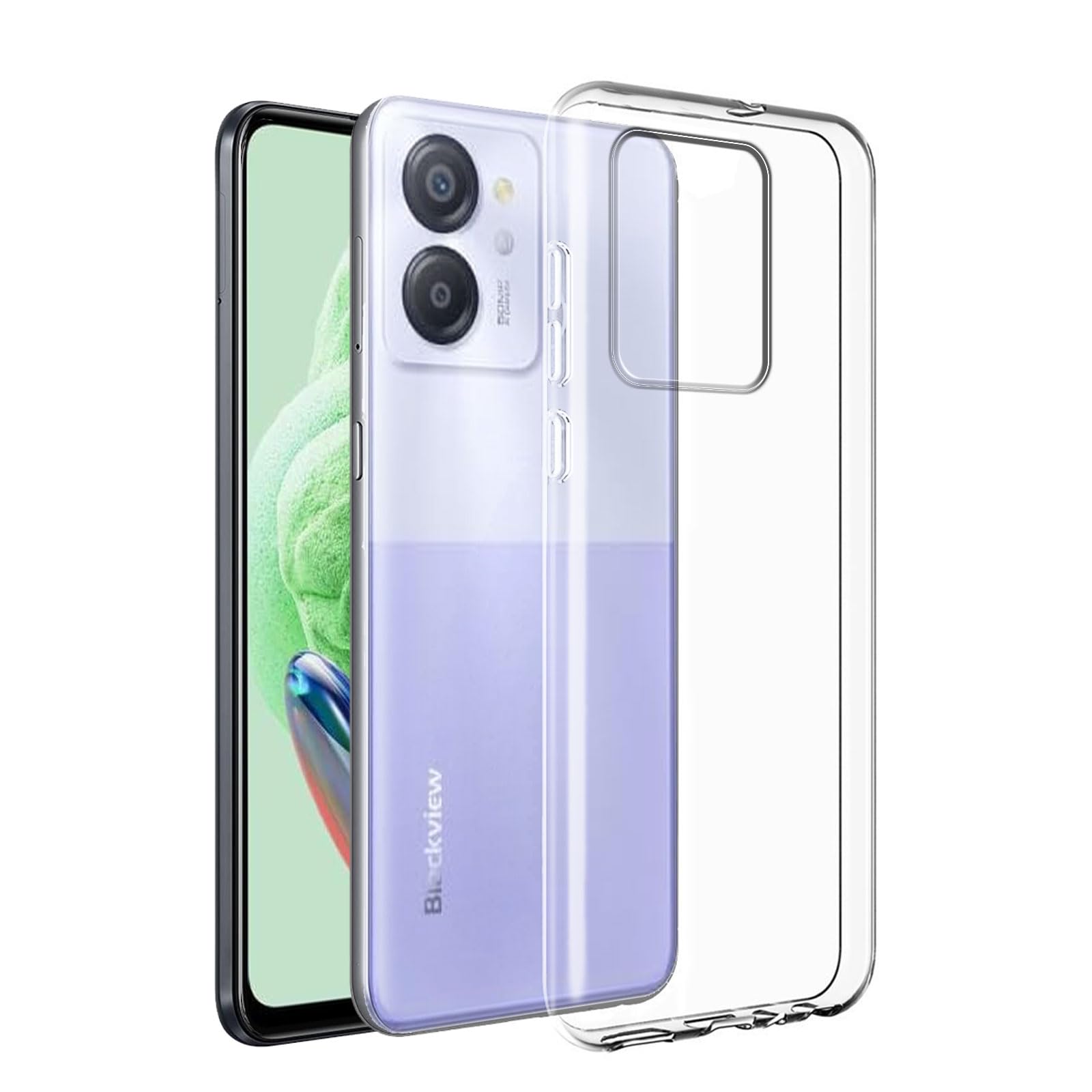 LYZXMY Case Compatible with Blackview Color 8 (6.75") Transparent Cover Bumper Flexible TPU Soft Silicone Phone Case Clear Shell