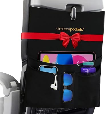 Airplane Pockets - Airplane Accessories - Plane Travel Essentials - Travel Organizer - Seat Storage Organizer - Air Travel Essentials - Seatback Organizer - International Travel Accessories Must-Haves