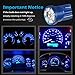 Partsam T10 194 LED Light Bulbs 168 LED Lights Lamps for Interior Lights Map Dome Door Courtesy License Plate Light Bulbs - Blue 2Pcs