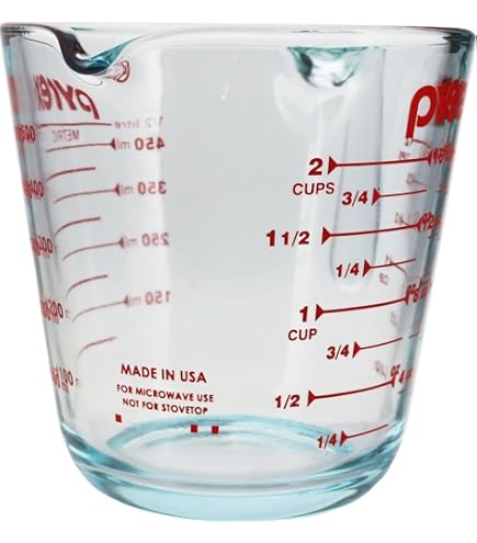 Amazon.com: Pyrex Prepware 2-Piece Glass Measuring Set, 1 and 2