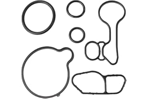 AUPARTIK Engine Oil Cooler Filter Housing Gasket Set for Chevrolet Trax Sonic Chevy Cruze for Buick Encore 1.4L Turbo Thermostat Housing Seals Gasket Kit 55568536 55568539 55565619 55565385 55568540