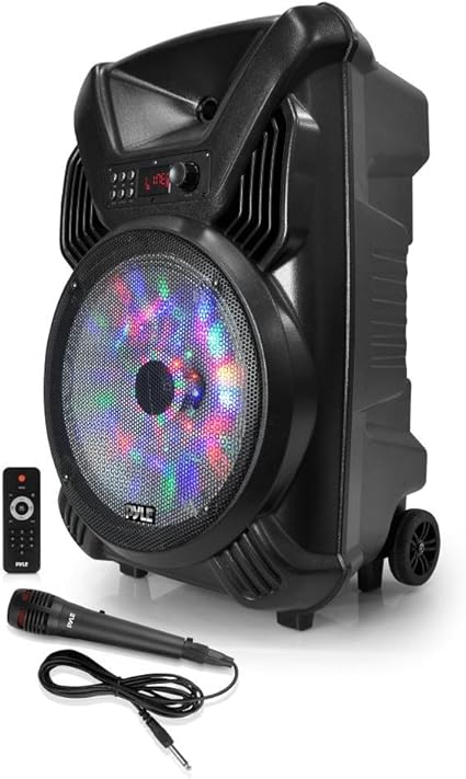 pyle portable karaoke sound system