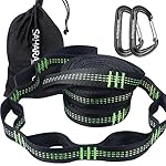 Hammock Straps (Set of 2), Sahara Sailor Hammock Tree Hanging Straps 1400+ LBS Heavy Duty Non-Stretch Suspension System Kit (12kN Aluminum Carabiners Set Included)