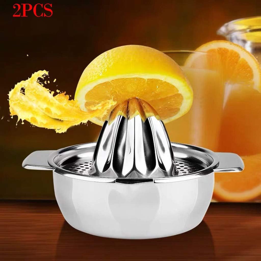 Kitchen & Dining, iuuhome Stainless Steel Citrus Lemon Orange Squeezer Juicer Manual Press 2PCS Lemon Orange Squeezer Juicer Hand Manual Press