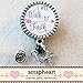 Nursing Badge Reel, I Will Walk By Faith 2 Corinthians 5:7 - Retractable ID Badge Reel With Swivel Pinch Clip, Nurse Badge Holder, Nurse Graduation Gifts