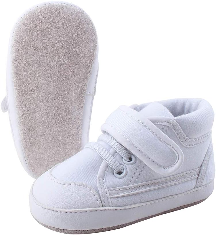 Baby High Top Sneakers Soft Suede Leather Sole Infant Prewalker Toddler Shoes