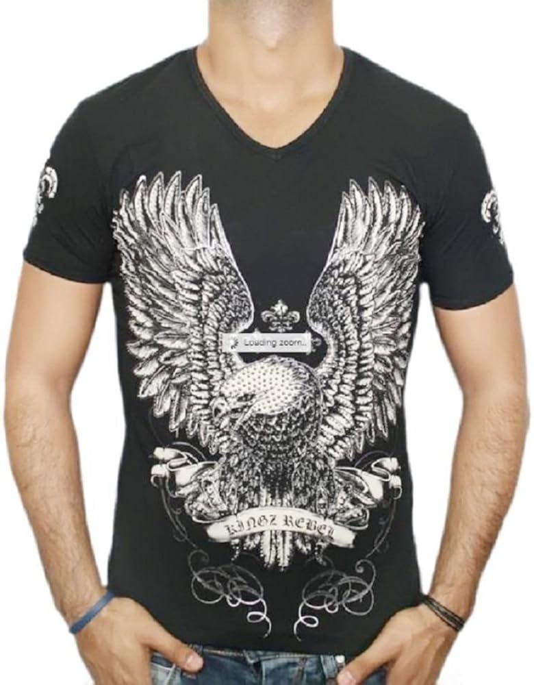 KINGZ TShirt Rebel Eagle schwarz Größe XL Amazon.de Bekleidung