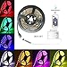 Battery-Powered Led Strip Lights, 60 LEDs 5V Waterproof Flexible Color Changing RGB 5050 LED Light Strip, DIY Indoor and Outdoor Decoration