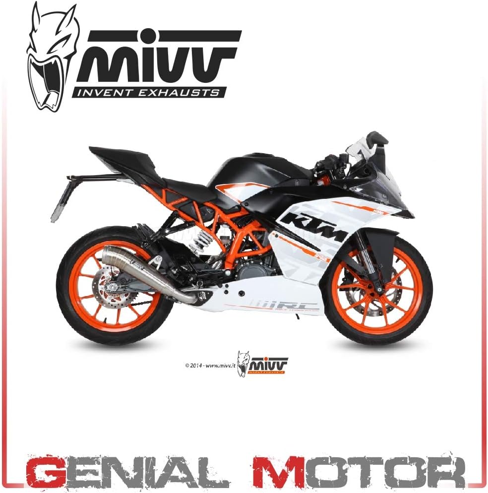 New KT.015.LGX Mivv Complete Exhaust Ghibli Steel Rc 390 2016 16