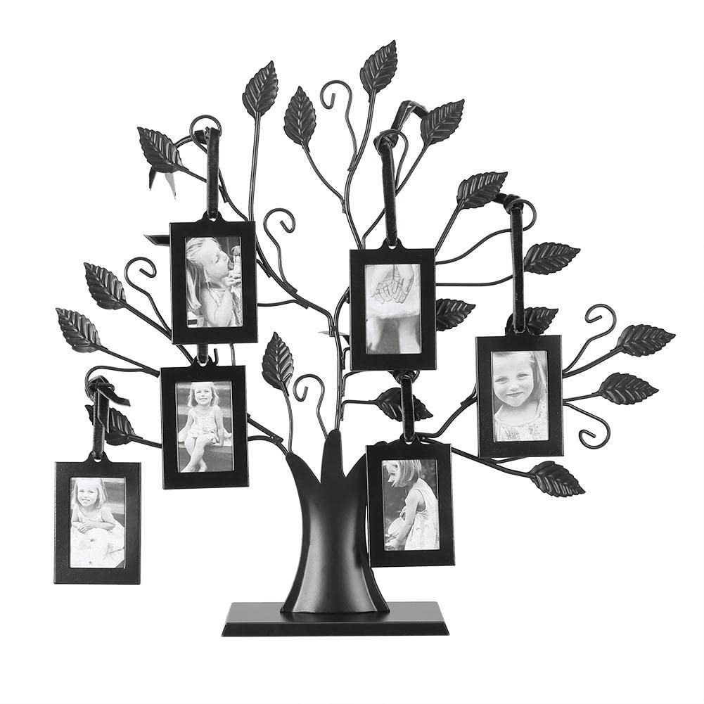 VIFER Family Tree Photo Frame, Fashionable Family Photo Display Tree with Hanging Frames Hanging Pictures Display Tree Home Decoration (S)