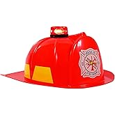 Funny Party Hats - Firefighter Helmet Costume with Light for Kids' Dress Up