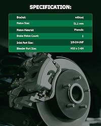 SCITOO Rear Right Brake Caliper Without Bracket
