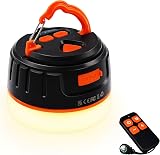 lanktoo Rechargeable Camping Lantern Remote Power Bank USB C 300H 5 Modes