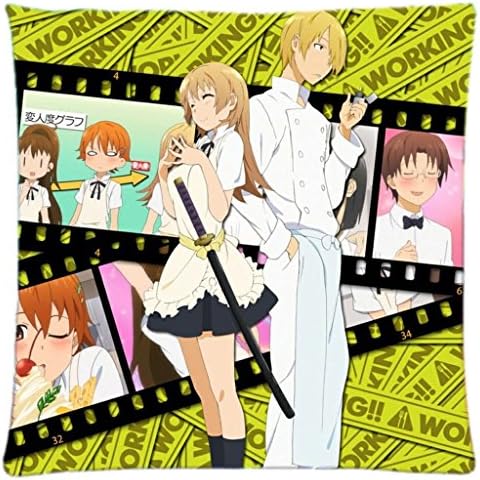 Working Inami mahiru Custom Throw Square Pillow Case 18x18 inch Creative Personalized Pillowcase Bedding Pillow Slips - Listting One