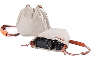 PGYTECH OneGo Drawstring Small Camera Bag, Soft Cute Camera Pouch Handbag compatible with Mirrorless Cameras/Nikon/Canon/Sony