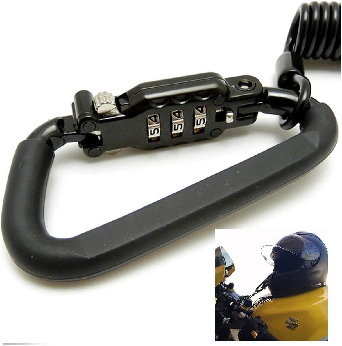 Zunishaone Helmschloss Für Fahrrad & Motorrad - Diebstahlschutz Mit Zahlencode