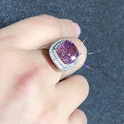 Koguxuix 925 Sterling Silver Shiny Full Diamond