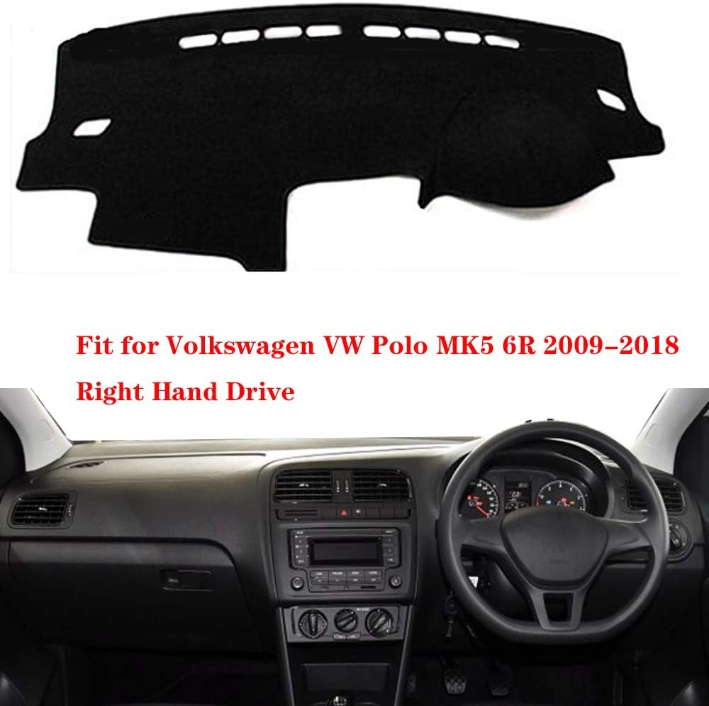 Car Auto Dashboard Cover for Volkswagen VW Polo MK5 6R 2009 2010 2011-2016 2017 2018 Right Hand Drive Dashmat Pad Carpet Dash Mat