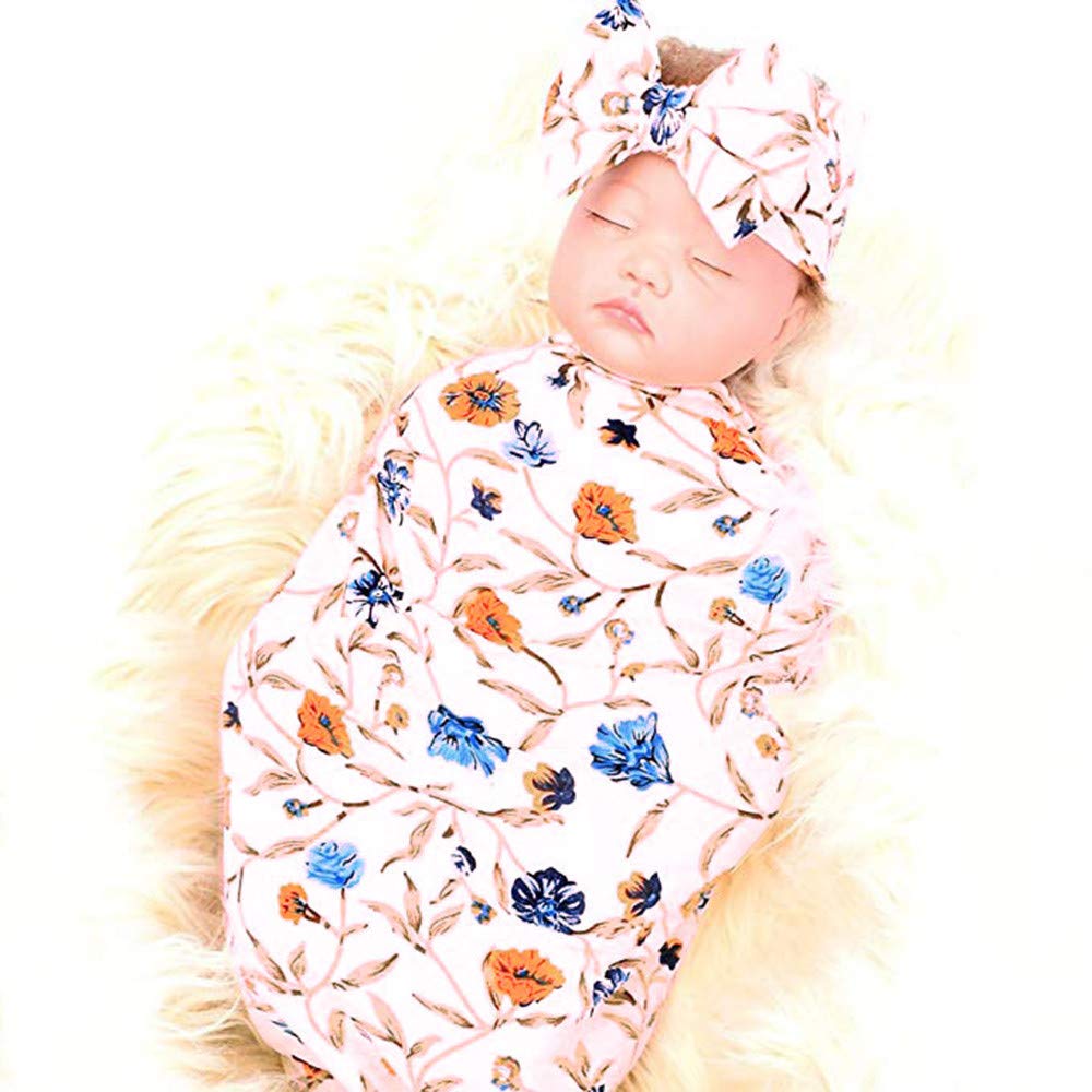 swaddle blanket and headband set