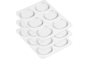 18Pieces Eison Drum Damper Gel Pads Silicone Drum Dampeners Drum Silencers for Drums Tone Control- Clear