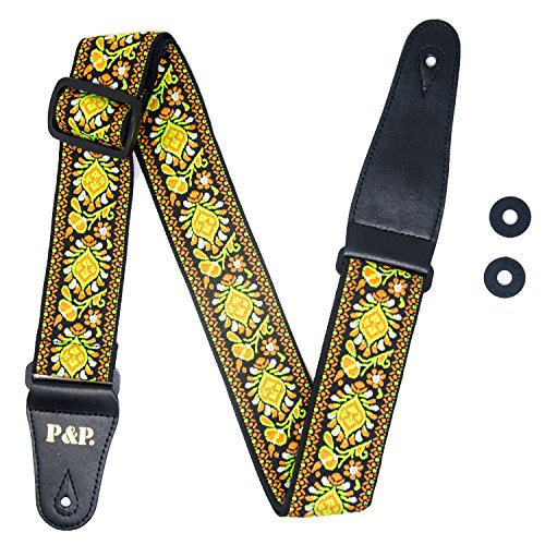 COOME Guitar Strap 2" Jacquard Weave Adjustable Strap