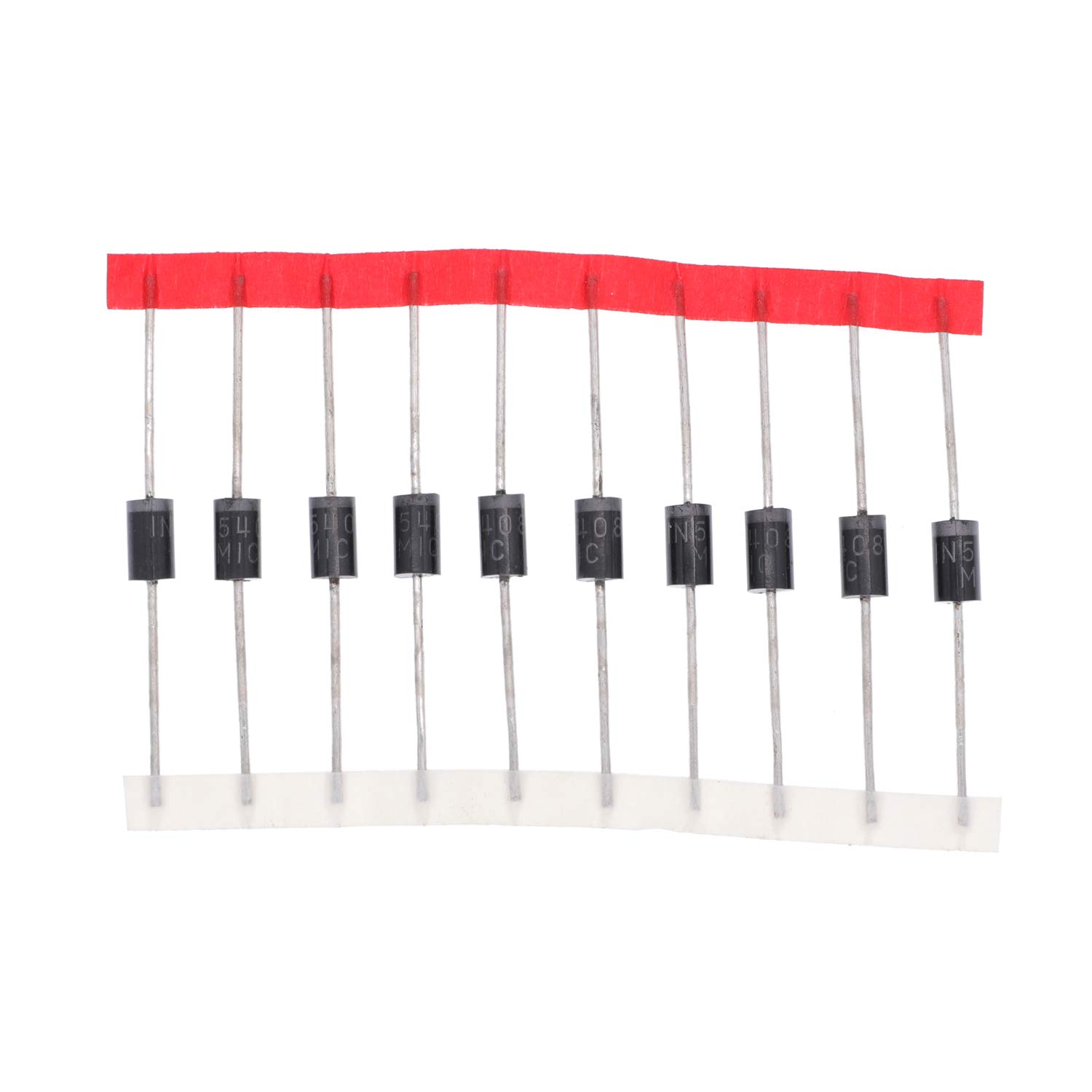 HUABAN 50PCS 1N5408 Rectifier Diode 3A 1000V DO-201AD (DO-27) Axial 5408 3 Amp 1000 Volt