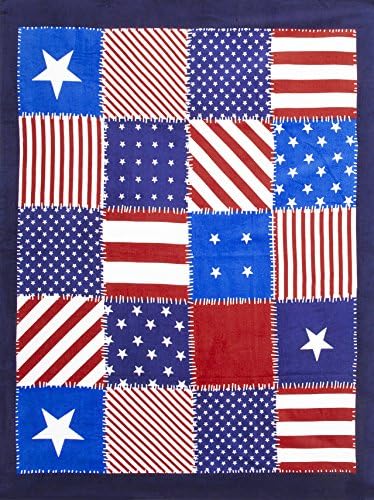 American Patchwork Brazilian Velour Beach Towel 58x74 Inches